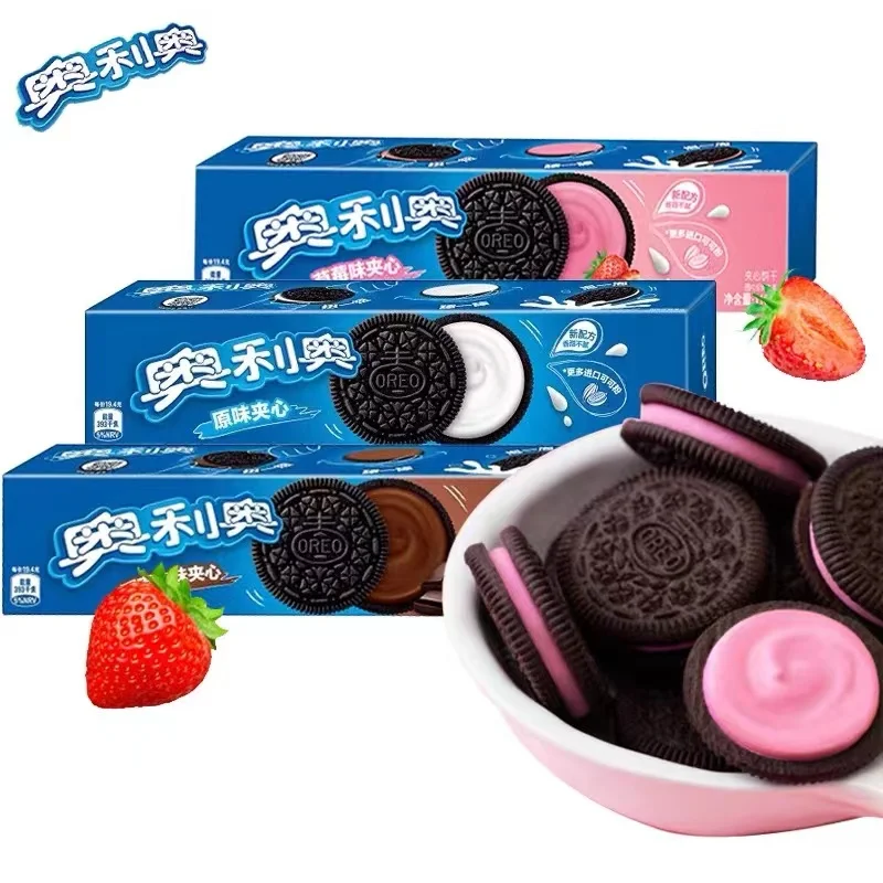hot selling exotic snacks Ice Cream Matcha flavor biscuits Cheap Oreo Biscuit  97g