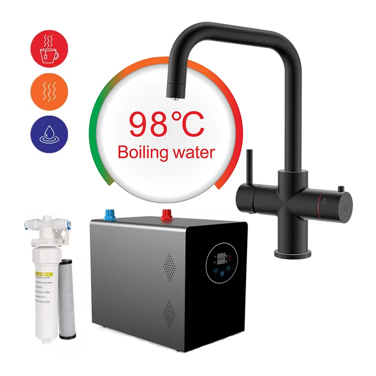 Iwater 2024 Modern Stainless Steel Brass Bronze Mixer Mixers Instant Boiling Hot Water Tap Taps And Faucets Kitchen Sink Faucet