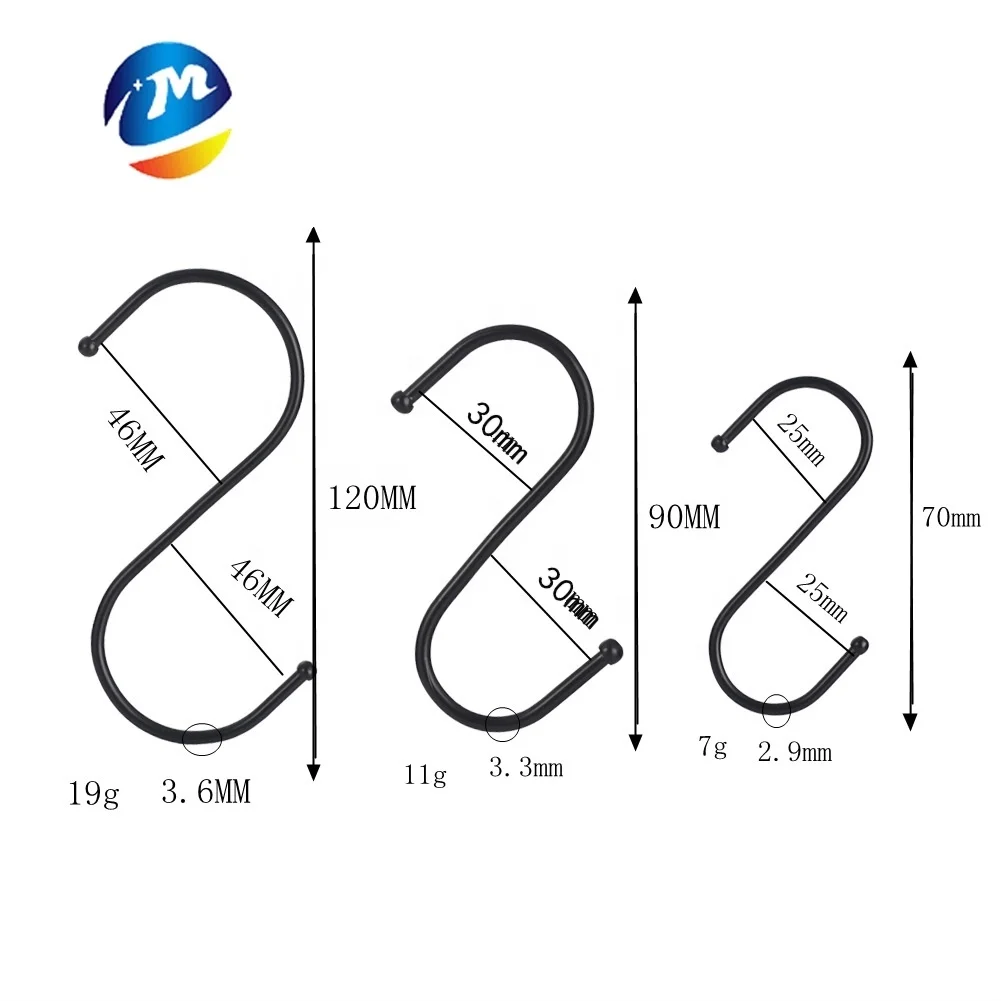 Wholesale Stainless Steel S-Shape Towel Hook Classic Multi-Function Polished Hanging Hooks Novelty Kitchen Accessories