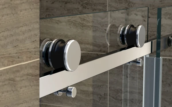 High Quality Hotel Sliding Bypass Frameless Glass Shower Door
