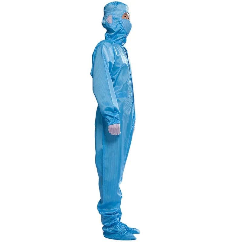 Pharmaceutical Food Factory use cleanroom ESD static proof coverall jumpsuit