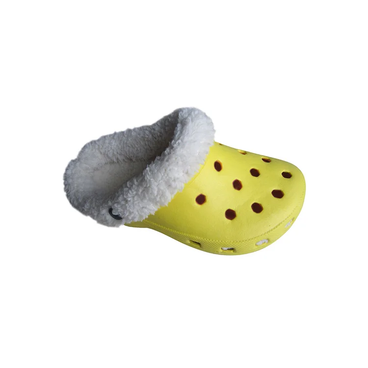 Outdoor Warm Comfortable Flat Fur Winter Eva Kids Clog Sandals