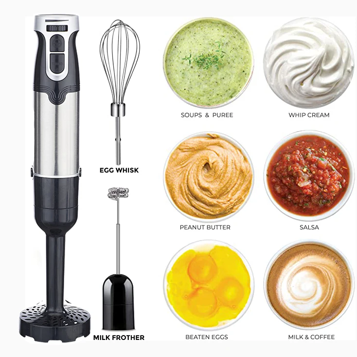 Multi-Use Immersion Blender, Hand Blenders with Powerful Copper Motor 800W Stick Stainless Steel handheld blenders