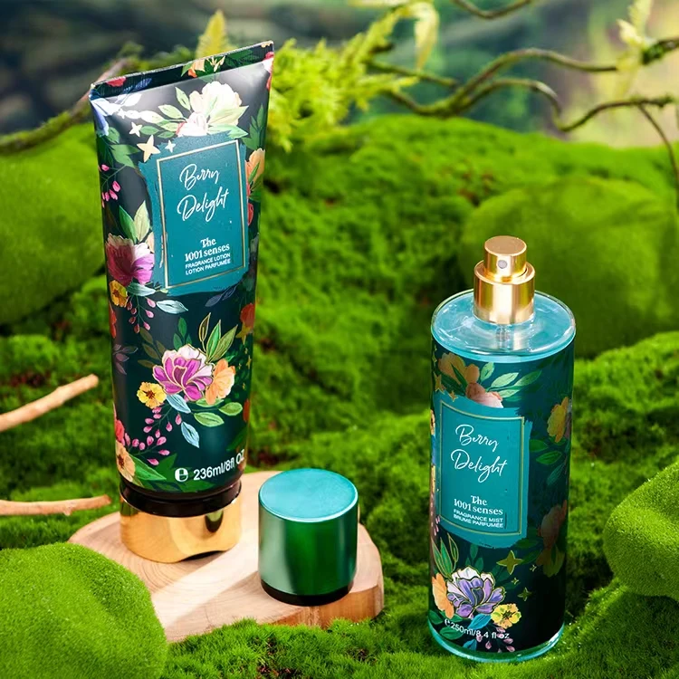 Floral Smell scent Perfume Body Spray Perfumes Original Brand Private Labeling Fragrance Sense Gift Set Body Lotion