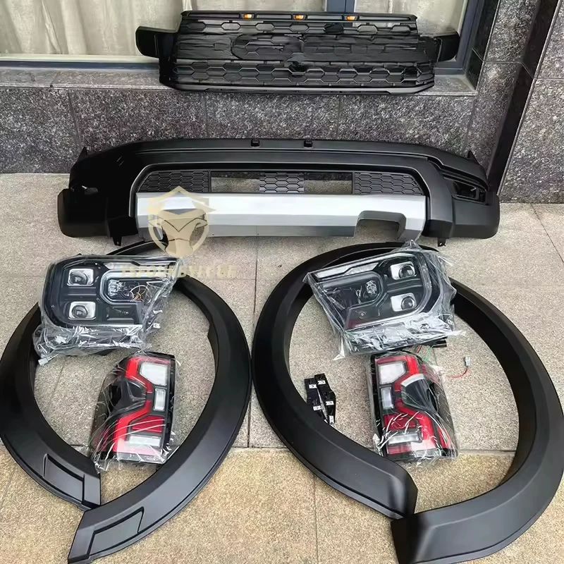 ABS Body Kits Bumper Body Kits for Upgrade Ranger T9 2022 2023 to Raptor 2023 Car Modify Accessories