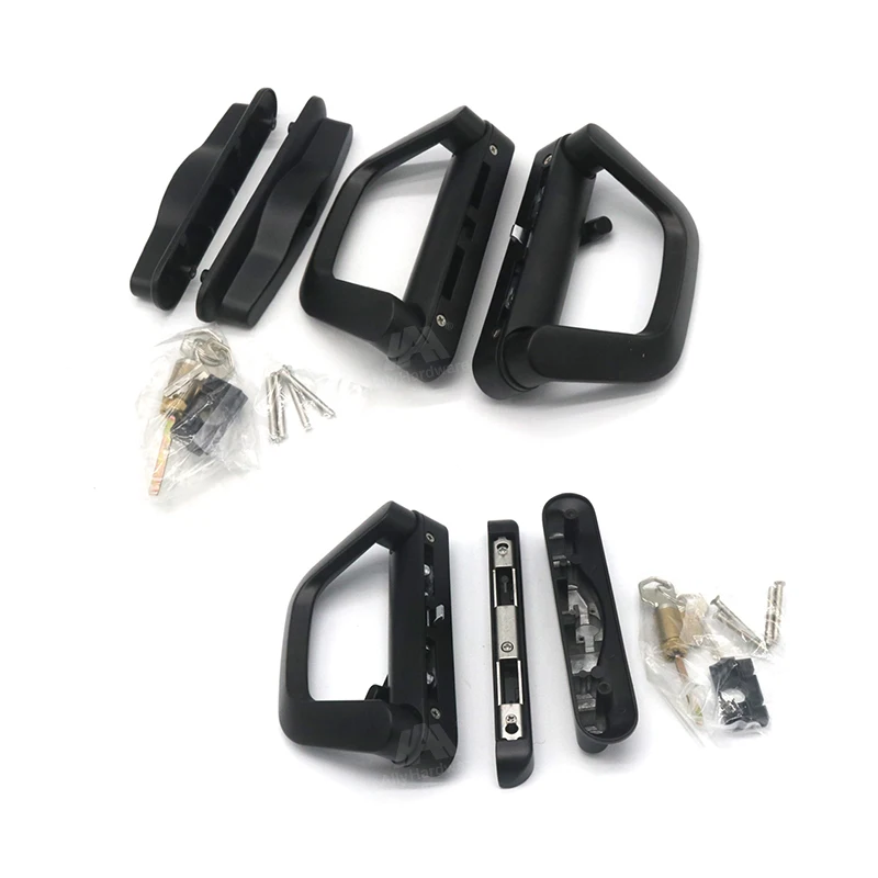 Sliding Door Hardware Accessories Black Plastic Sliding Door Handles