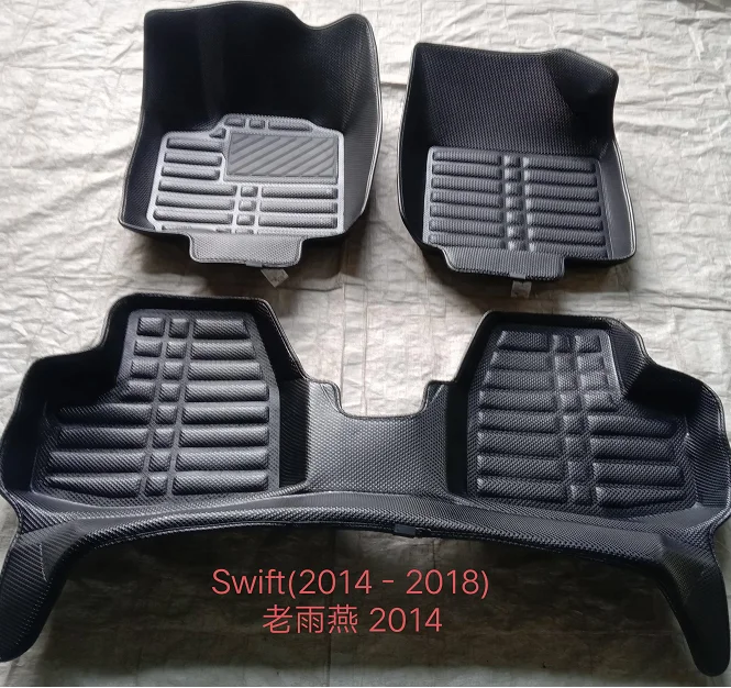 Diamond Hot Pressed New Design Pvc Leather 2 Rows Car Floor Mats High Quality Special Car Mats For Mazda CX-5  2018-2023