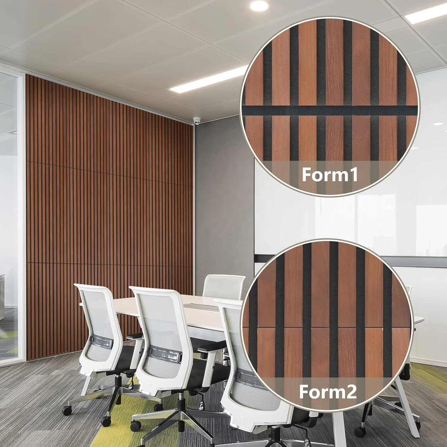 Manufacturer Sound absorbing 3D Wood Acoustic Slat Wall Panels For Hotel Lobby Restaurant interior Wall and Ceiling Decor