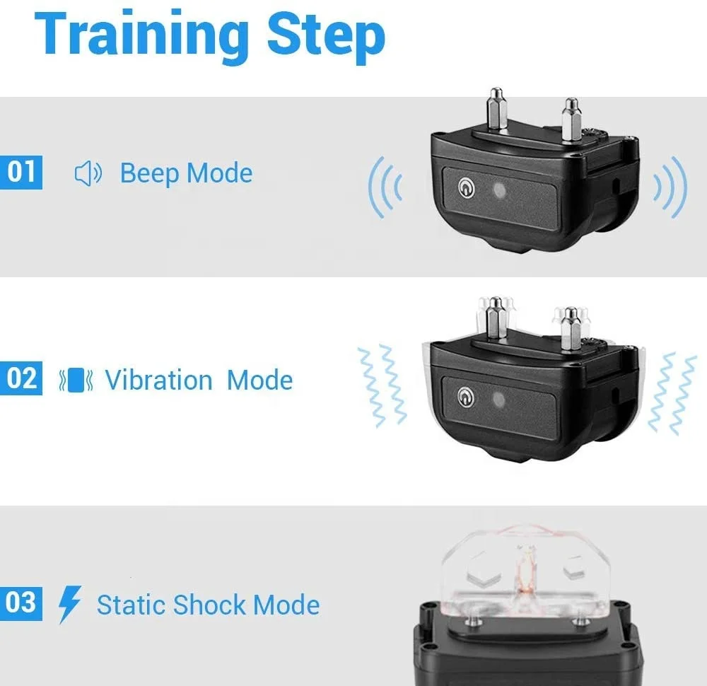 
2020 Amazon hot sale remote dog training collar no bark collar with 1500 ft range 
