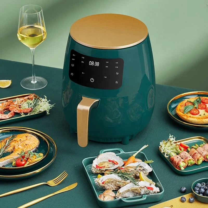 Air Fryers China Factory Oil Free 4.5L Plastic Electric Nonstick Pot Air Fryer for Home