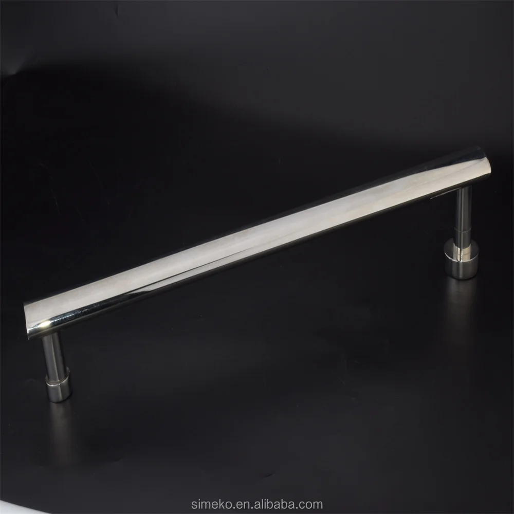 Home Office Glass Door Handle Stainless Steel Door Glass Door Wooden Handle With Stainless Steel