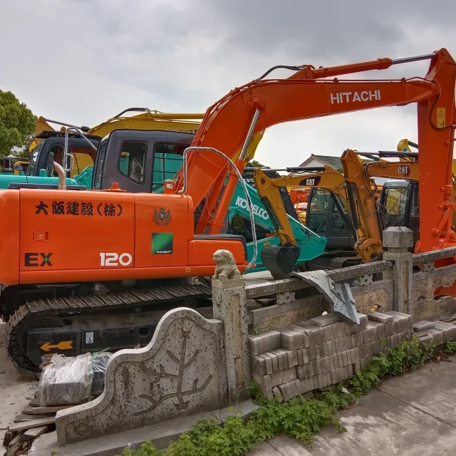 Высокоэффективная подержанная Строительная EX120-3 Hitachi техника гусеница Cummins 90% новая низкая цена распродажа