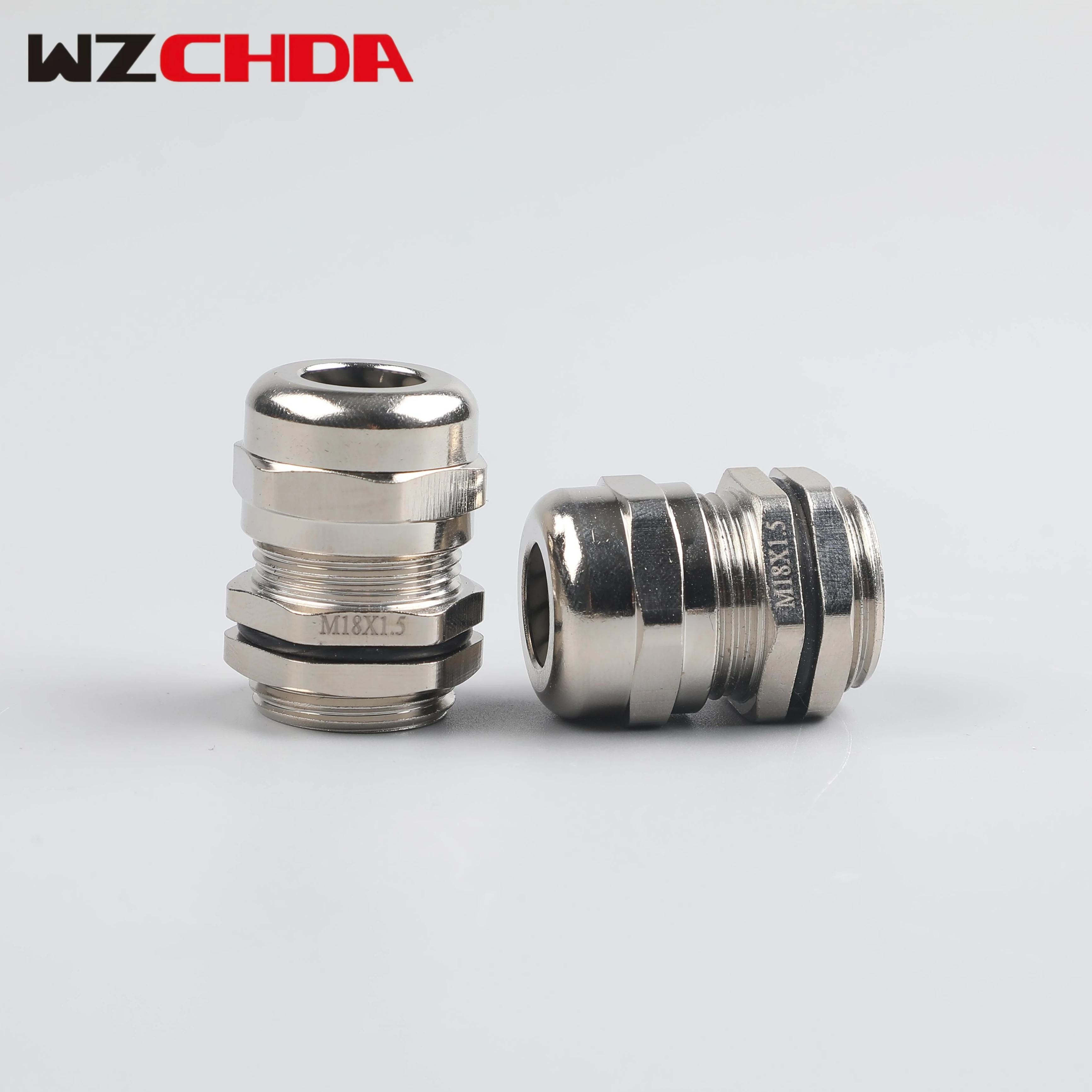 WZCHDA Waterproof IP68 M18 Brass Cable Gland IP68 Protection ISO Certification Waterproof High Quality Cable Range 5~10mm