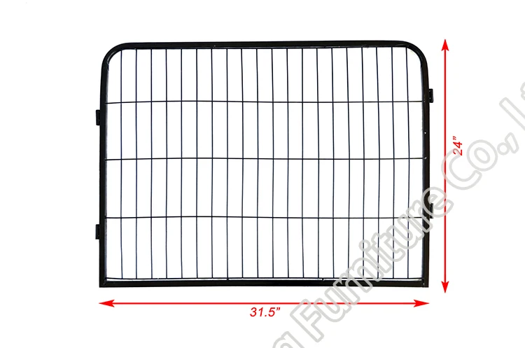USA Warehouse 16-panel Heavy Duty Indoor Metal Iron Dog Kennel Run Fence Enclosure Dog Play Pen Pet Playpen Fence For sale