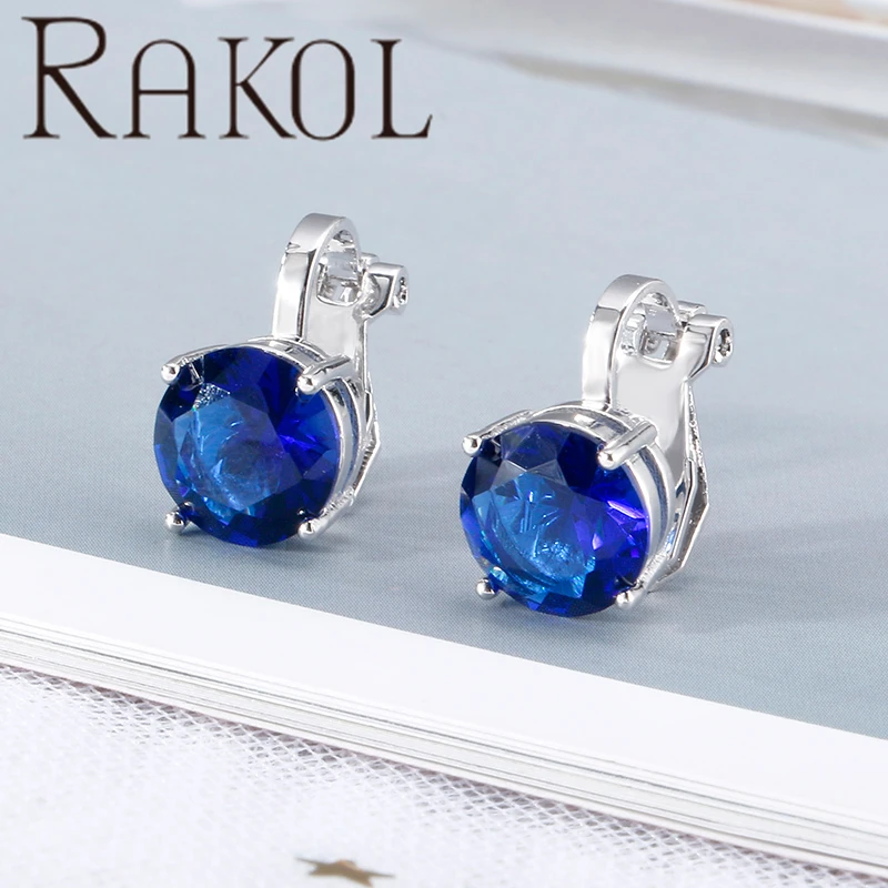 RAKOL EP526 crystal ear cuff korean design ear cuff fashion earrings