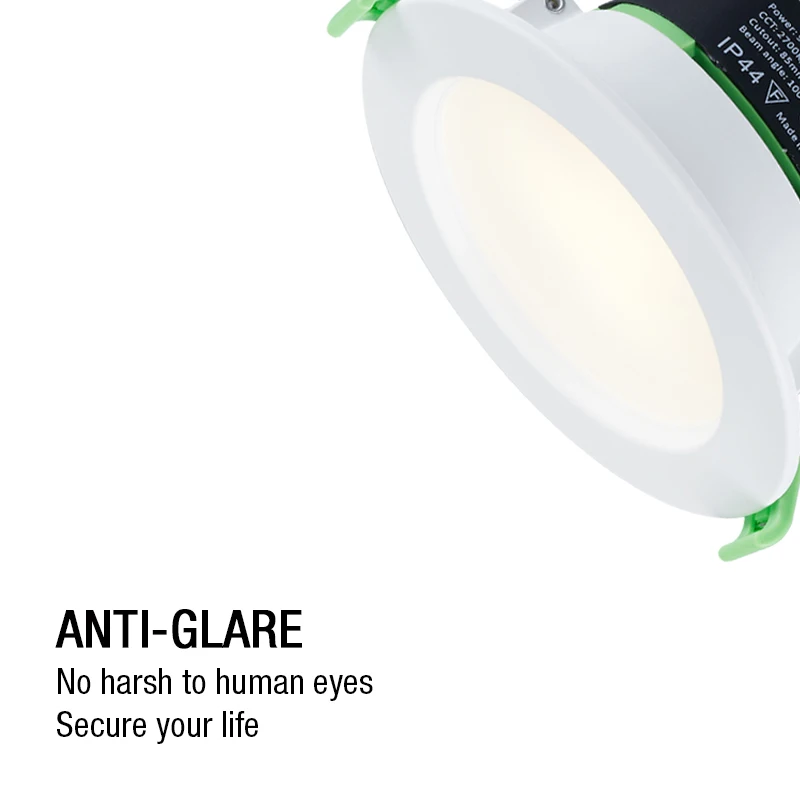 Luminans CCT Adjustable 220-240V 9W SMD Cutout 85mm Flicker Free Spot Led Light Waterproof Recessed LED Downlight For Room