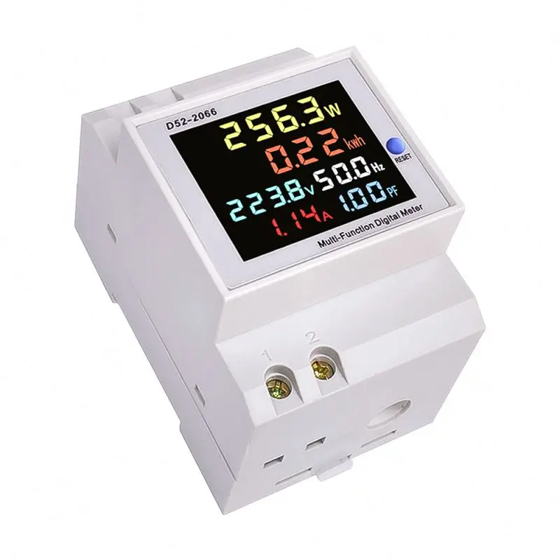 Lonten AC40-300V AC250-450V LCD Digital Voltmeter Ammeter DC Panel Amp Volt Voltage Current CT Transformer voltmeter 4 digit