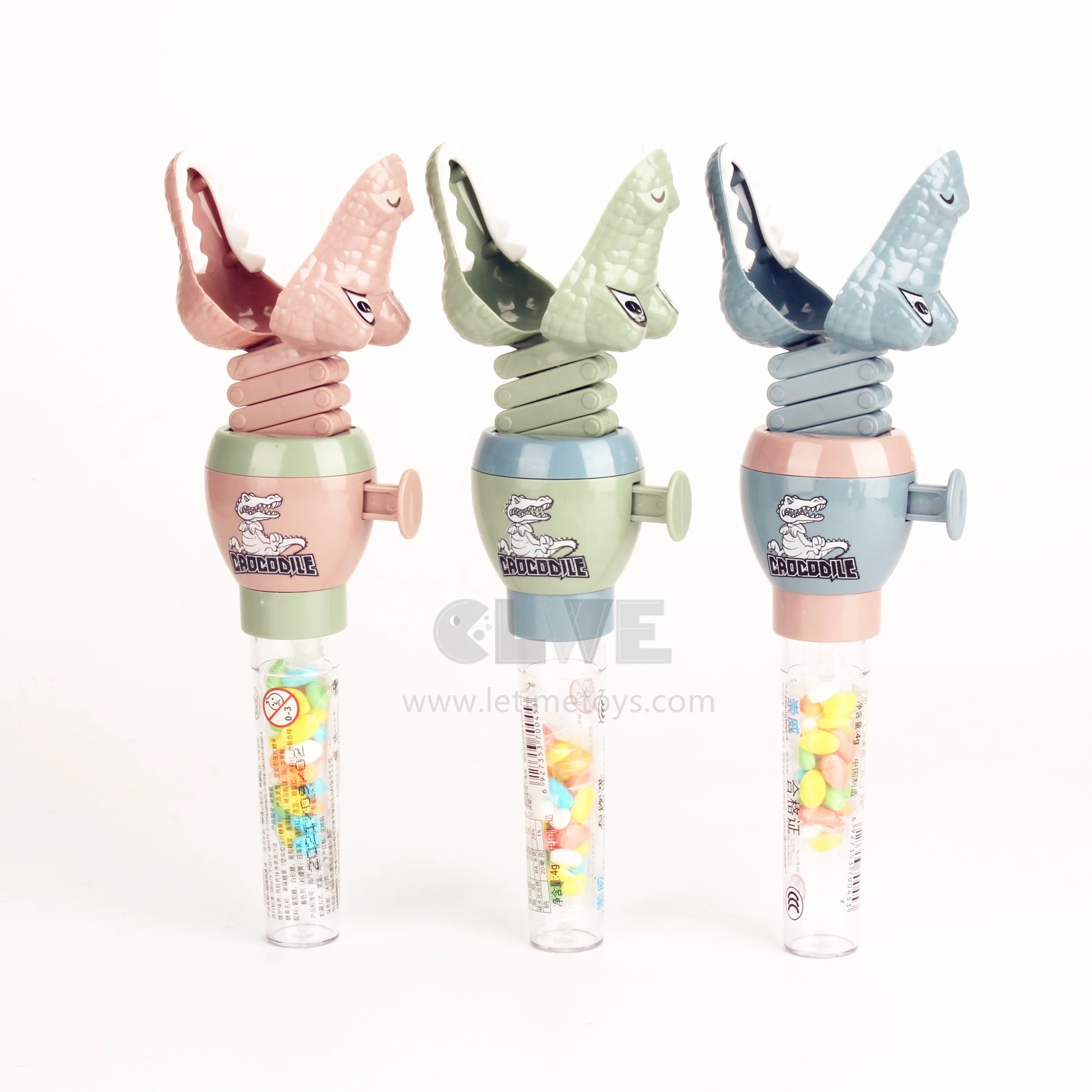 Telescopic Manipulator alligator bite Toy candy novelty extendable parent kids interaction alligator grabber candy toy