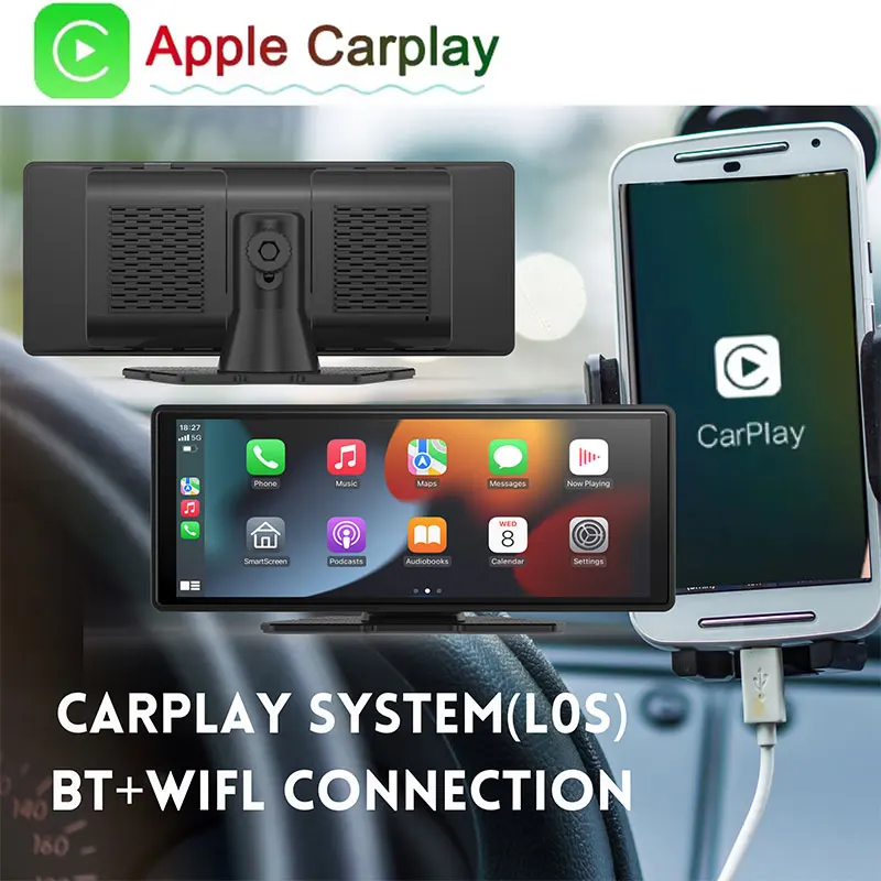 10.26-inch car black box for iPhone wireless Carplay Android auto OEM mirror connection reverse image car touch screen