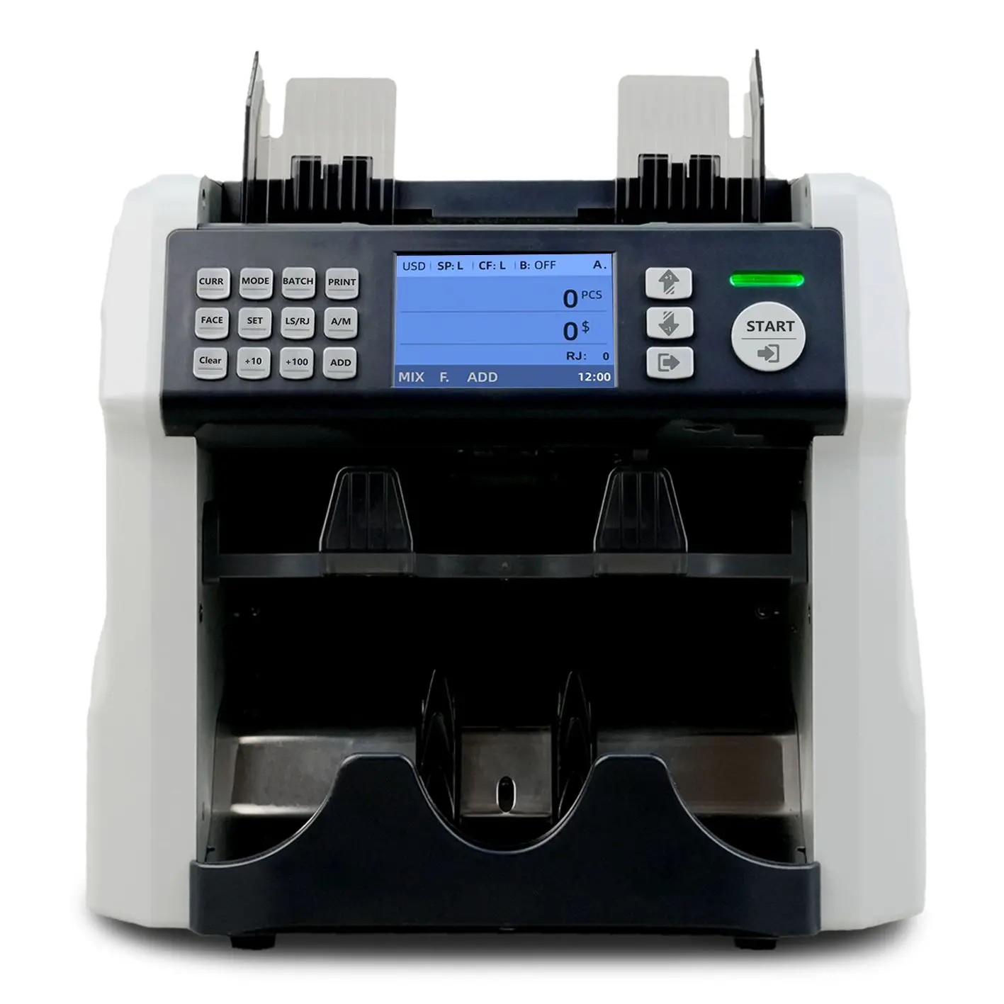 UNION 200A 2024 ECB Approved Double Pocket Money Counter Mixed Denomination 2CIS Counterfeit Detection Money Counting Machine