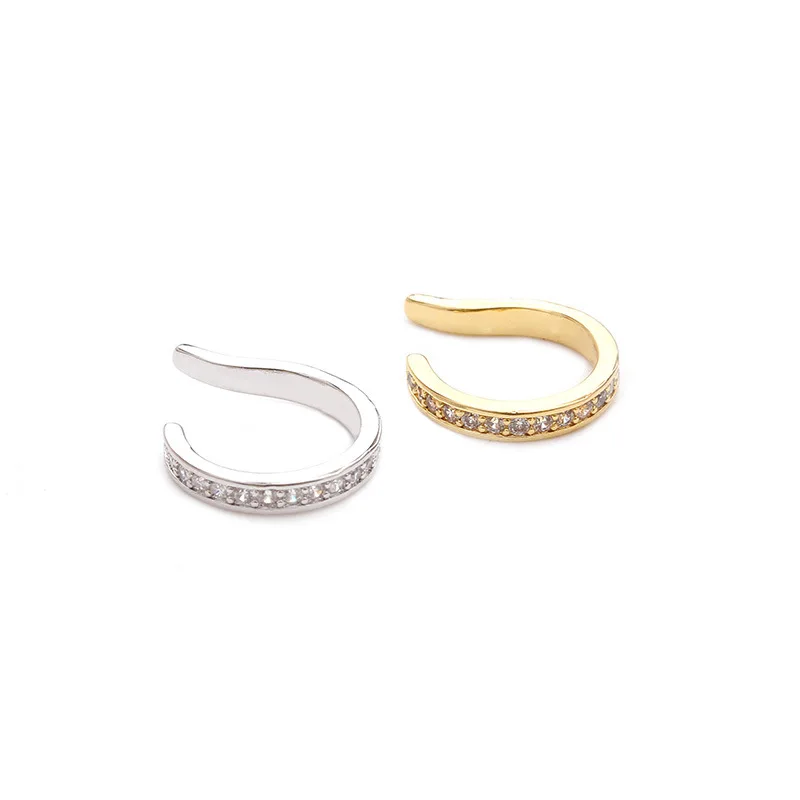 Dropshipping New U-shaped piercing bone clip zircon ear clip simple earrings body piercing A350