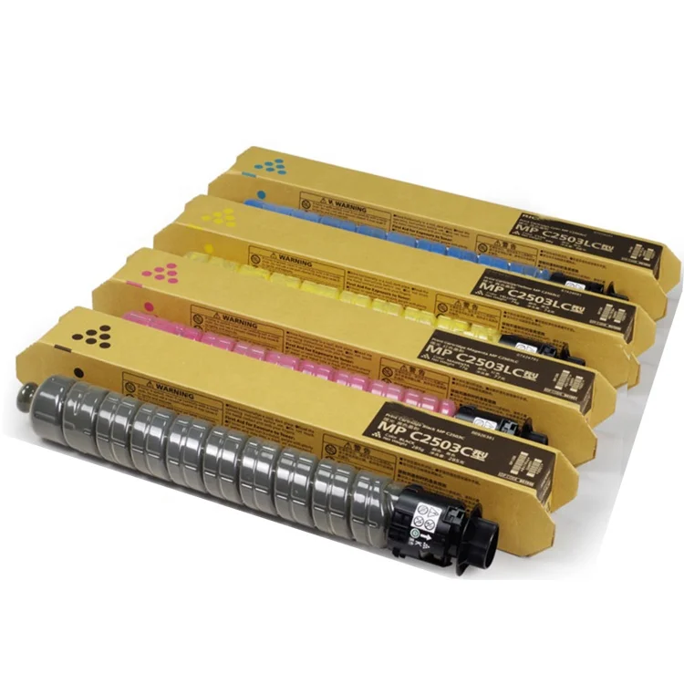 Оригинальный качественный совместимый с Ricoh MP C2011 C2003 C2503 черный голубой пурпурно-Желтый тонер-картридж для бывших в употреблении MPC2003 MPC2503 копировальный