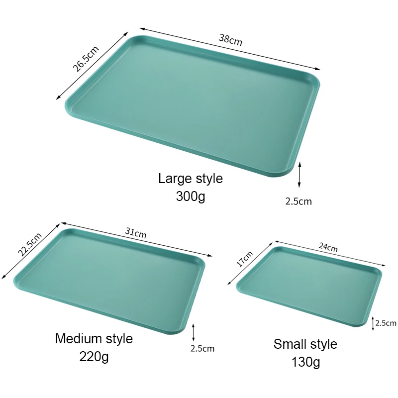 Wholesale Stackable Service Tray Decorativas Bandejas De Plastico Decor Cheap Plastic Bulk Food Bread Fruit Trays serving