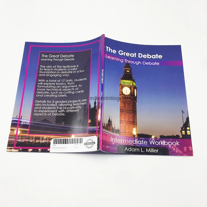 Mike Printing self publisher paperback soft cover book adult English textbook