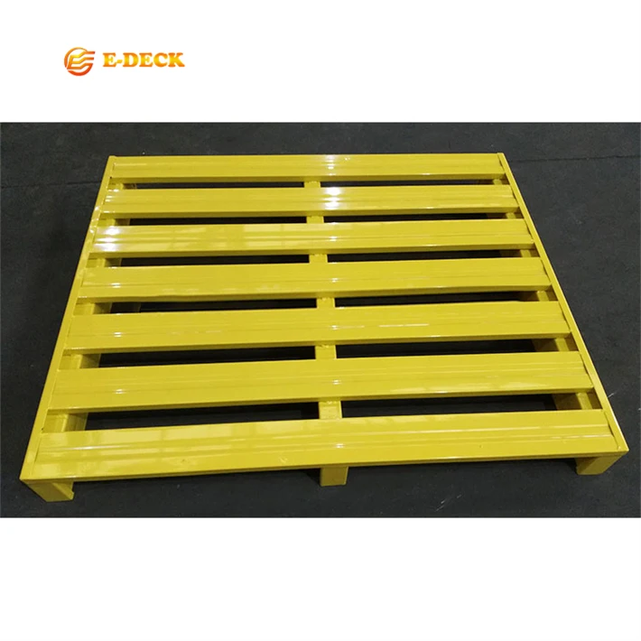 Logistic transport returnable galvanized foldable zinc plated metal steel pallet