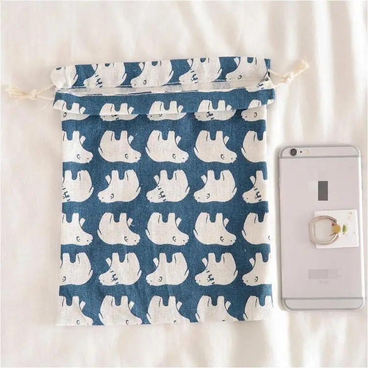 Qetesh Drawstring Backpacks Black Gym Reusable Organic Jute Shopping Calico Multi Function High Quality For Men Drawstr Bag Gift