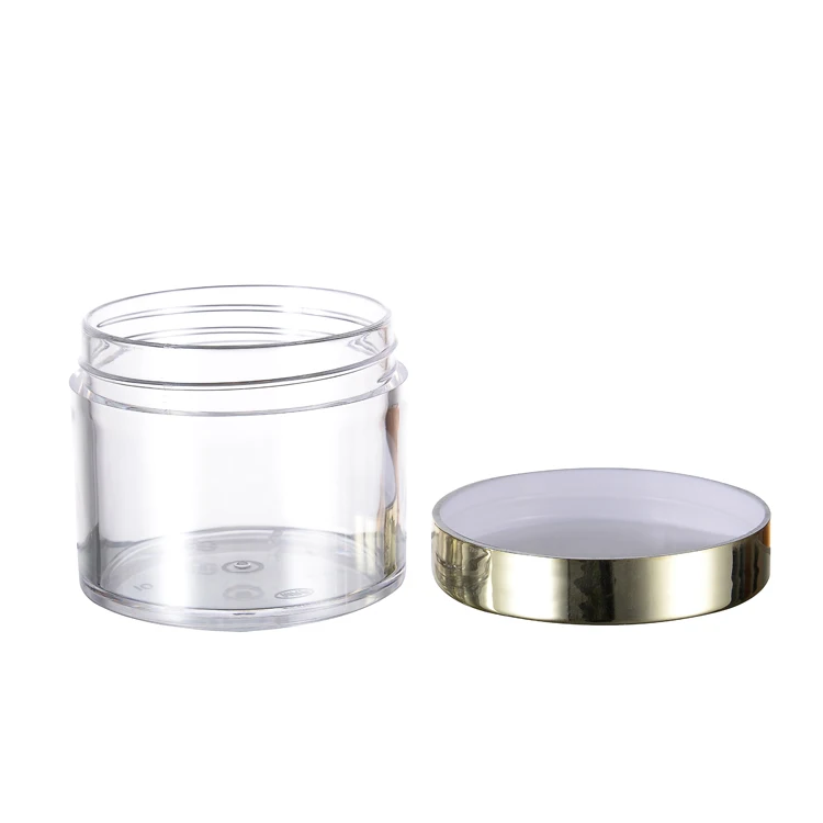 5g 7g 15g 20g 30g 60g 120g 300g Nail Dip Powder Jar 10oz Art Glitter Plastic Jars with Gold Lid