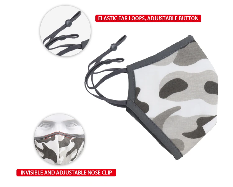 Ybuyoo Reusable nano face mask with logo party costume mask antifog camouflage kn95 with quick delivery