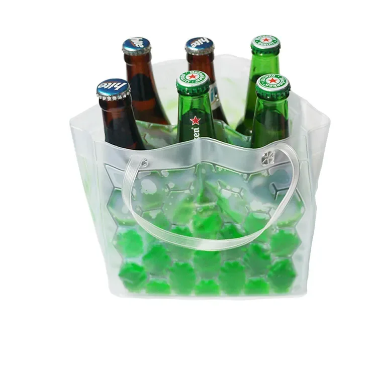 Ice Freezer Bottle Cooler 6 Bottle Beer  Customized Insulated Beer Bottle Holder Waterproof Wine