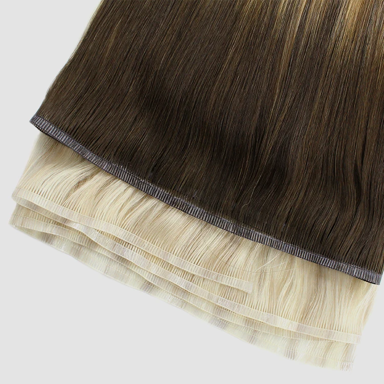 Professional Factory Wholesale Double Drawn Russian Virgin Remy Skin Weft