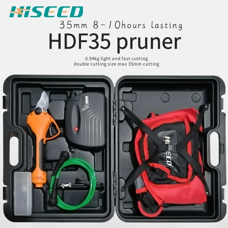Hiseed 100-240V AC,50-60Hz 35mm Electric Gardening Scissors Electric Pruning Shear for Tree Branch Cutting Pruners