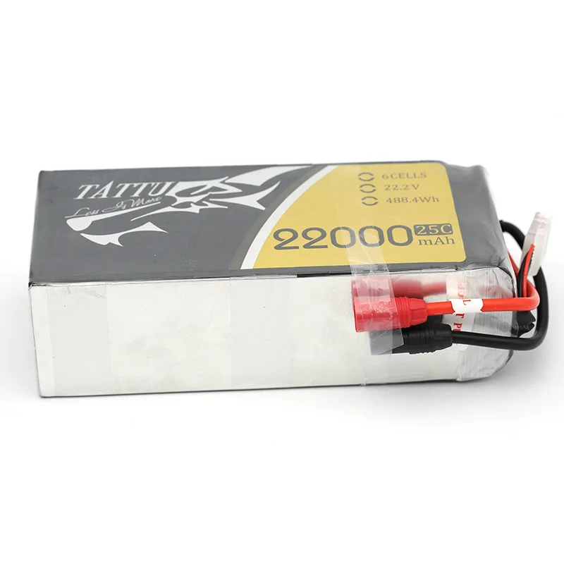  TATTU 22000mAh 22 2 V 6S LiPO батарея Burst 25C для большой нагрузки Multirotor FPV Дрон гексакоптер