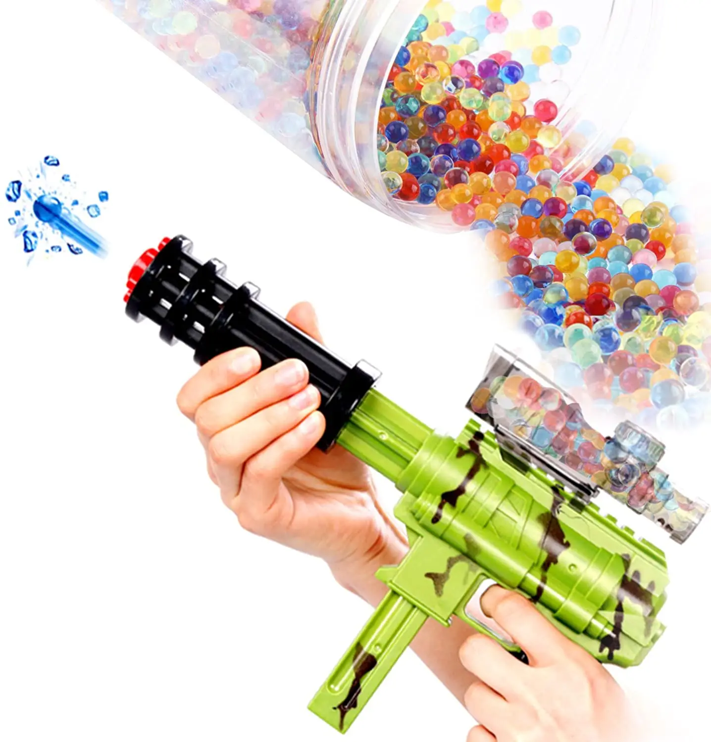 YOOU 9-13Mm Colored Soft Crystal Water Paintball Beads Blaster Gel Ball