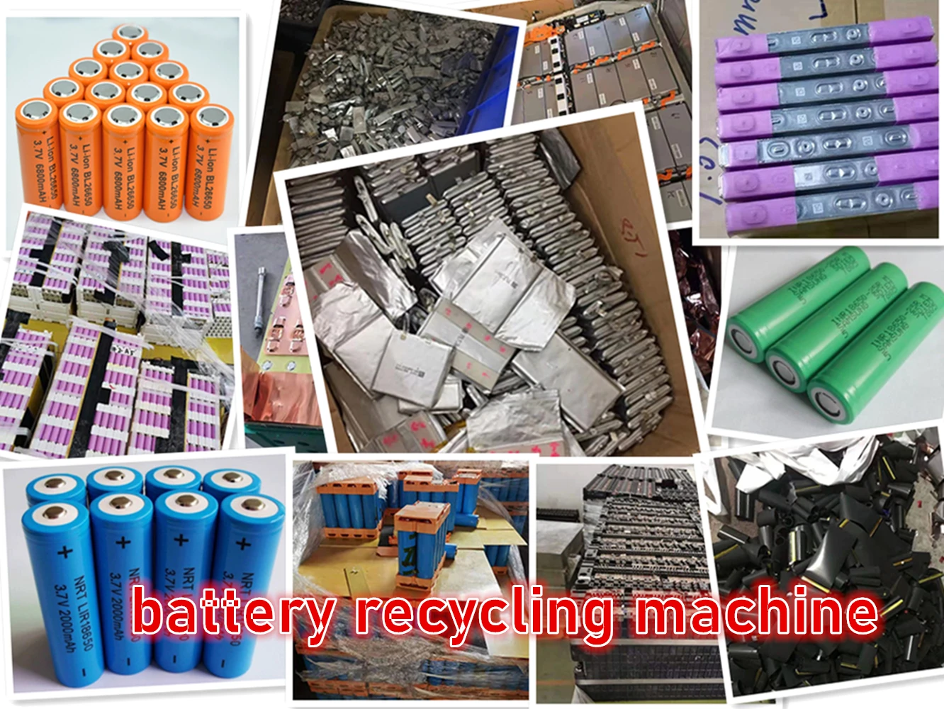 electronic waste and battery recycling machine/Waste Lithium Ion Battery Recycling Plant/battery recycling