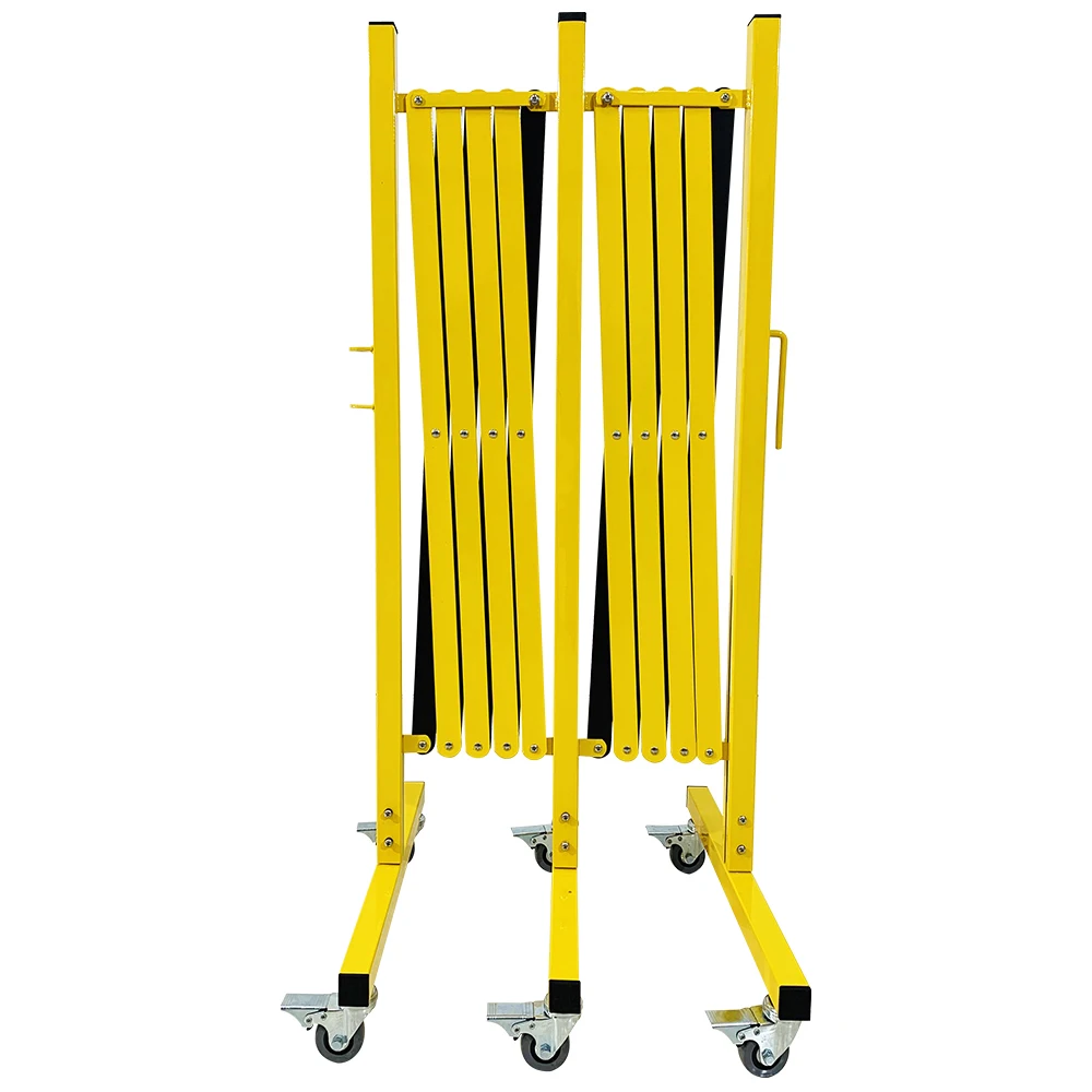 Легко собранный защитный складной баррикад, контроль толпы, безопасный парковочный забор, металлический раздвижной расширяемый барьер