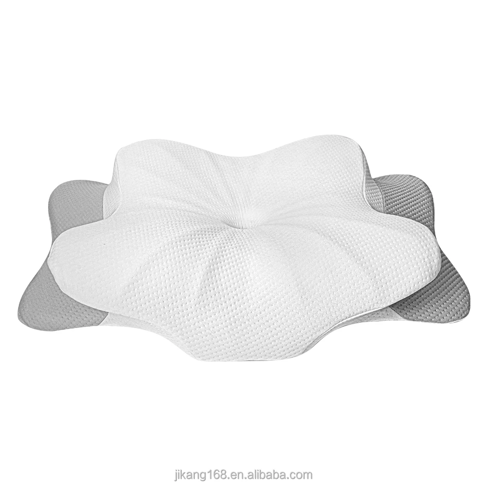 hotel wedge orthopedic neck bed lumbar memory foam 100% pure wave side sleeper adjustable butterfly pillow