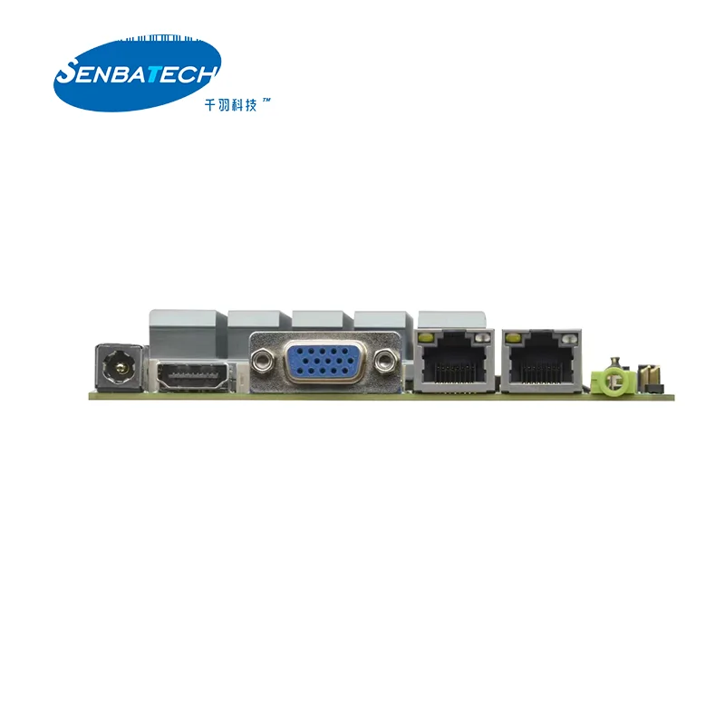 Mini Size itx Fanless Cooling Motherboard Support SSD and Single Channel 2400MHz DDR4 Memory Thin Client Mainboard