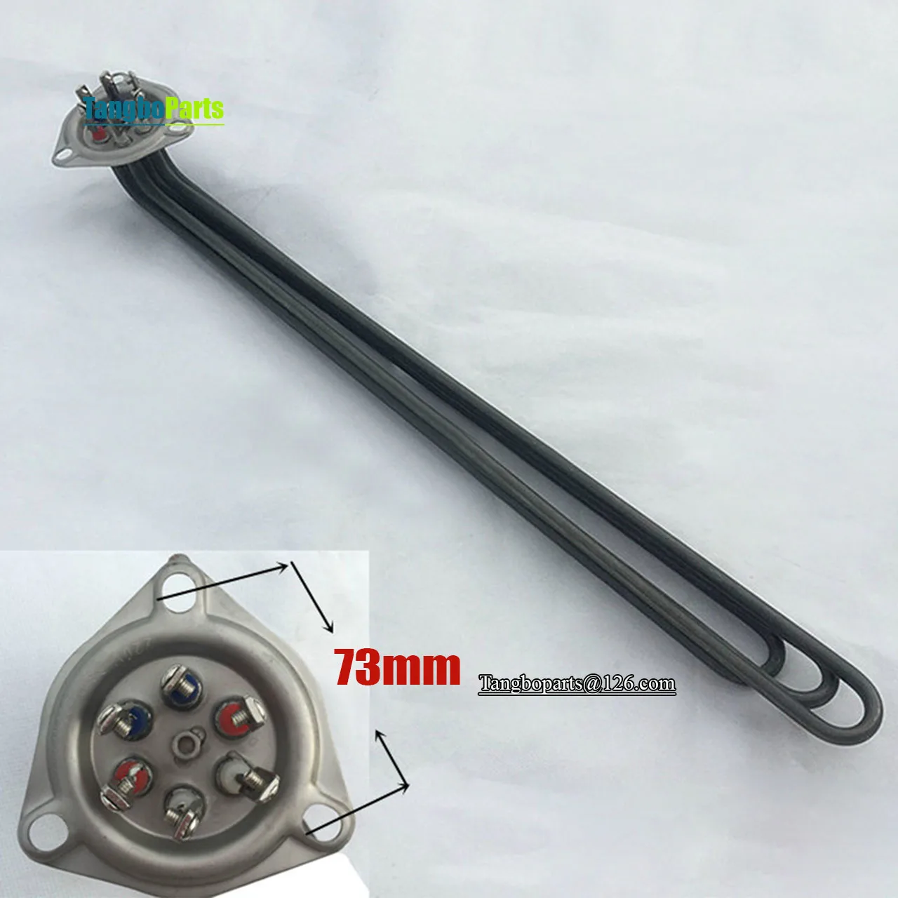 0101185 Triangular Flange 15KW 240V Boiler Tank Heater Element FOR MEIKO K200 K260 Dishwasher