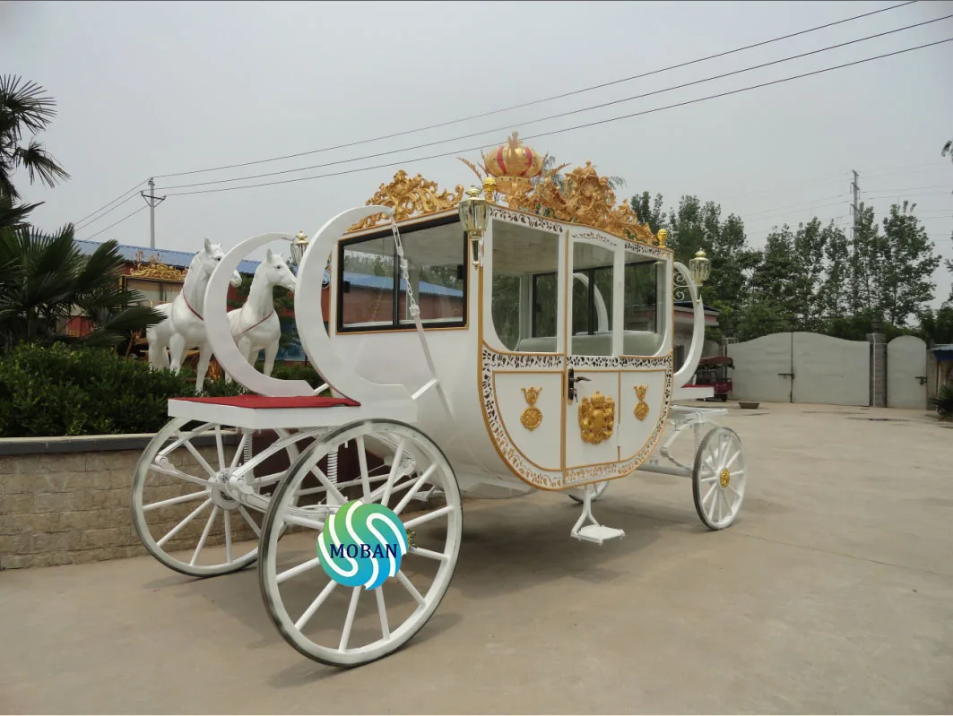 2024 New Design Factory Price Luxury Used Horse Drawn Royal Horse Carts Horse Carriages for Sale