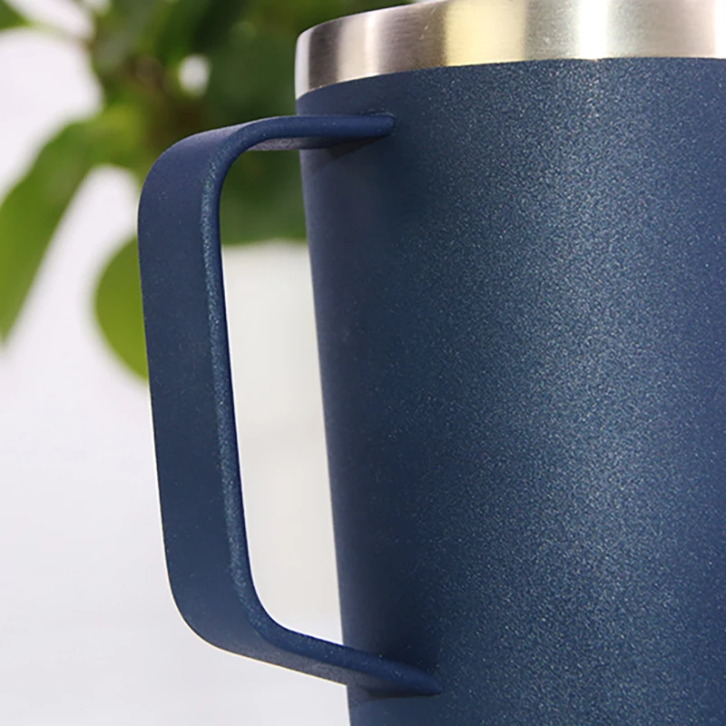 wholesale custom sublimation thermal thermos insulated stainless steel double wall mug with handle