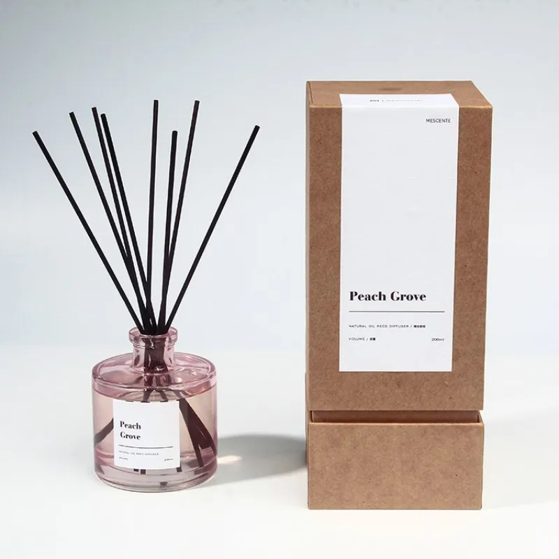 ENO Wholesale New Design Air Freshener Scented Fragrance oil Reed Diffuser with Diffuser Glass Bottle