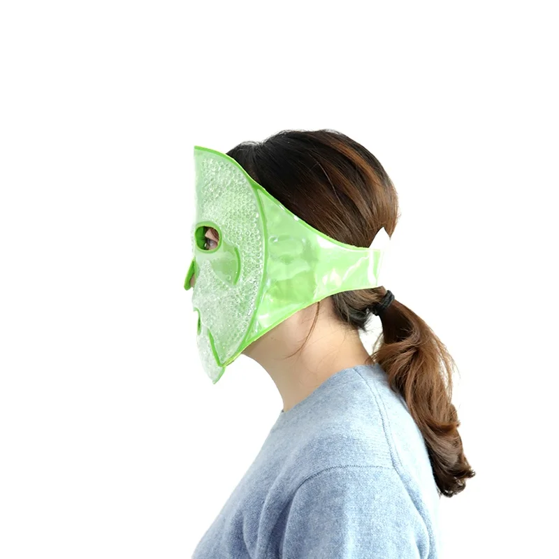 Собственная торговая марка OEM, красота, горячий холодный гель, компрессионная маска для ухода за кожей лица, маски для лица с бусинами