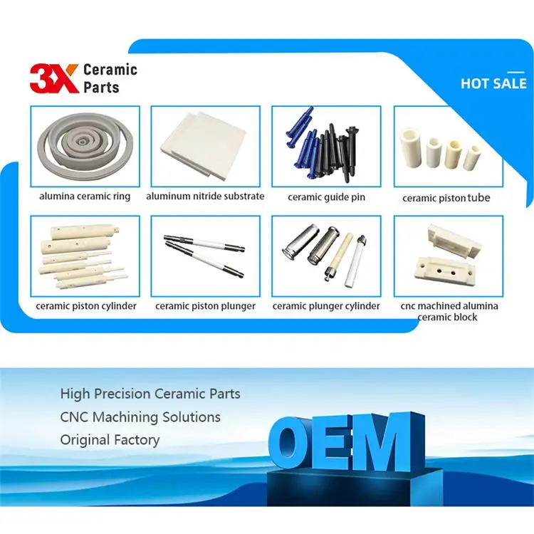 3X Ceramic OEM CNC Machining Silicon Carbide SIC Structural Gas Pressure Sintering GPSN Si3N4 Silicon Nitride Structure Parts