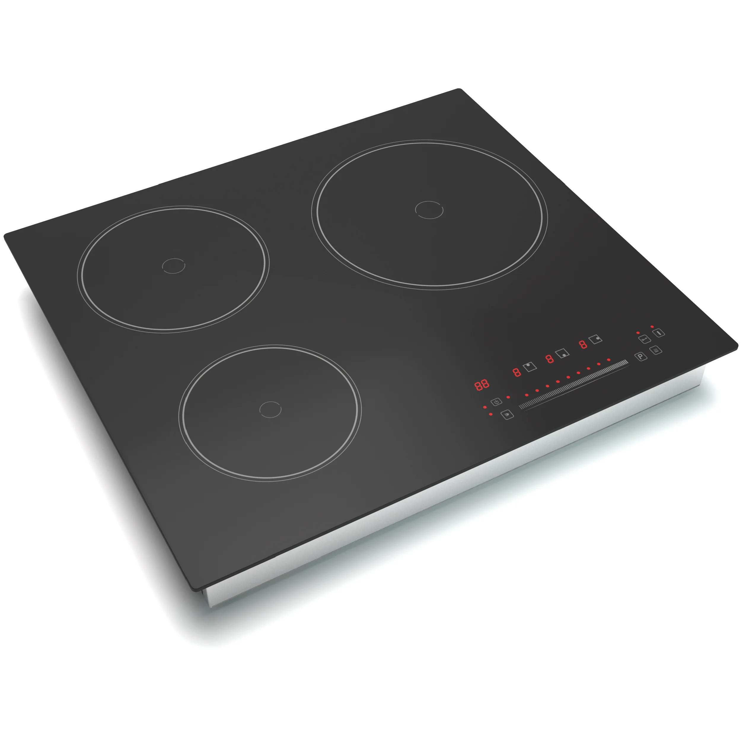 Energy Saving 3 Burner Electric Stove 3500W Touch Control Built-In Hob Induction And Infrared Cooker