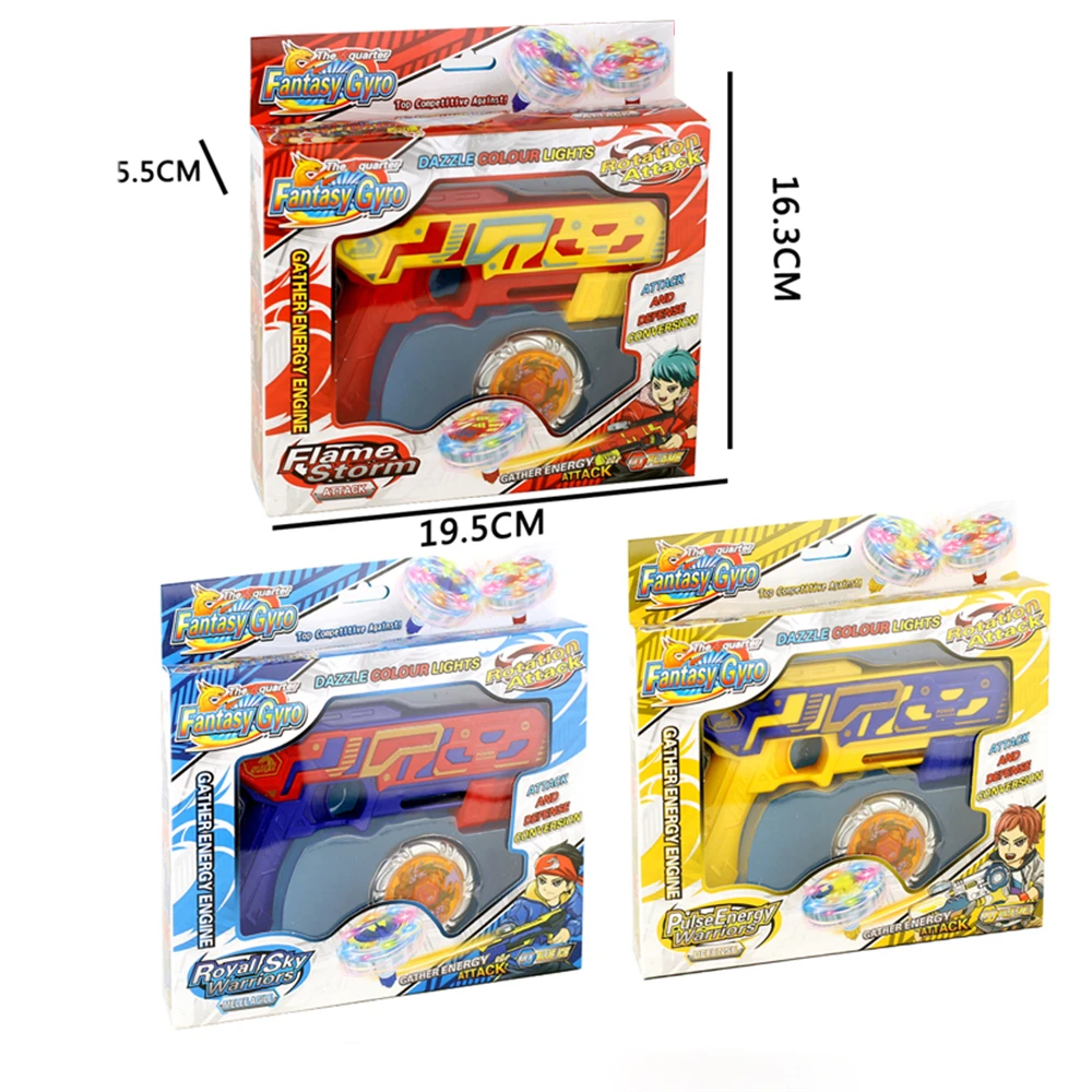 Promotional Birthday Gifts Spinning Top transmitter Battling Gyroscope Game Set Plastic Launch Gyro Gun Toys For Boys