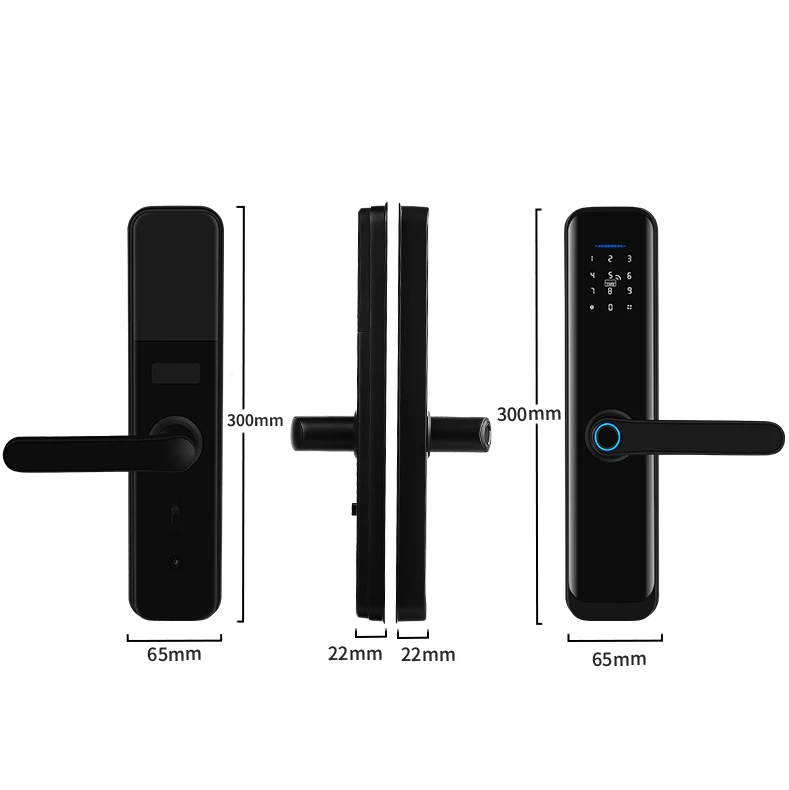 High Quality Wifi Tuya APP Smart Lock Password Rfid Card Biometric Fingerprint Door Lock